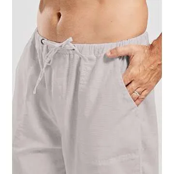 utcoco Qiuse Men's Casual Beach Pants for All-Day Comfort