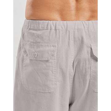 utcoco Qiuse Men's Casual Beach Pants for All-Day Comfort