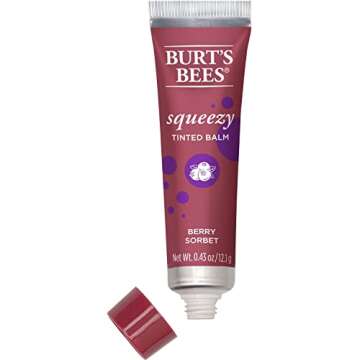 Burt's Bees Natural Squeezy Tinted Lip Balm Berry Sorbet