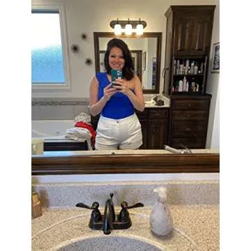 Hilor Women's Ruffled One Shoulder Swimsuits Slimming Swimwear Ruched Tummy Control Bathing Suits Royal Blue 12