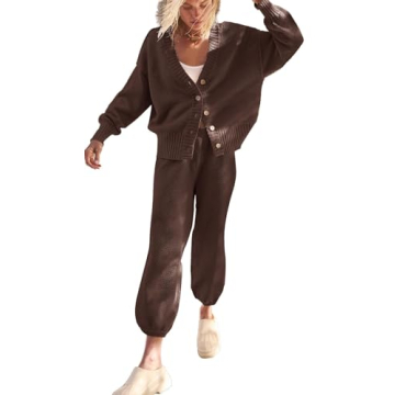 SAUKOLE Cozy Two Piece Sweater Set Perfect For Women