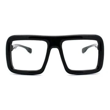 PASTL Thick Square Glasses with Clear Lenses for All