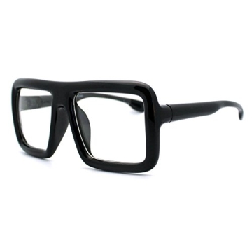 PASTL Thick Square Glasses with Clear Lenses for All