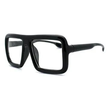 PASTL Thick Square Glasses with Clear Lenses for All