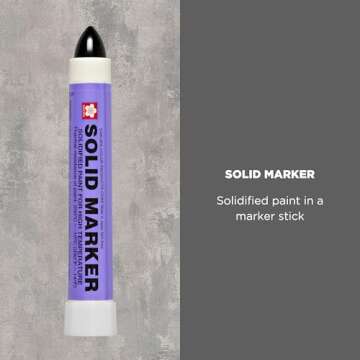 Sakura Solid Paint Markers - Permanent Marker Pens - Window, Wood & Glass Marker - Black Paint - 1 P...