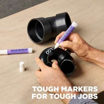 Sakura Black Solid Paint Markers - Versatile and Permanent