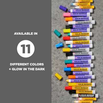 Sakura Black Solid Paint Markers - Versatile and Permanent