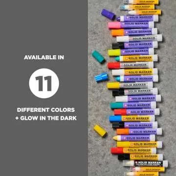 Sakura Black Solid Paint Markers - Versatile and Permanent