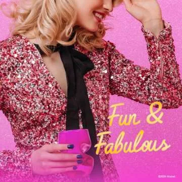 Dragon Glassware x Barbie Wine Glasses - 16 oz Magenta & Pink Wine Glasses Set of 2 - Stemless with Finger Indentations - Aerates Naturally - Barbie Gifts for Women