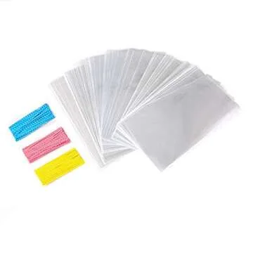100 Pcs 10 in x 6 in Clear Cellophane Treat Bags