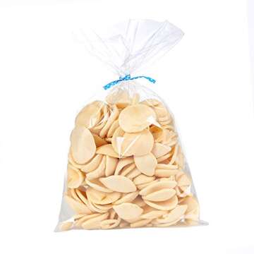 100 Pcs 10 in x 6 in Clear Flat Cello Cellophane Treat Bags Good for Bakery, Cookies, Candies,Dessert(by Brandon)1.4mil.Give Metallic Twist Ties!