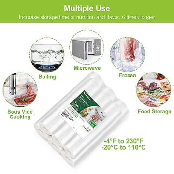 Bonsenkitchen Vacuum Sealer Rolls - Durable & BPA Free