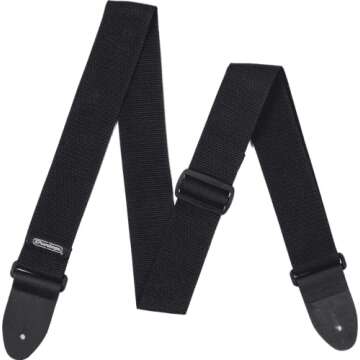Jim Dunlop Modern Dunlop Poly Strap Black (D0701BK)