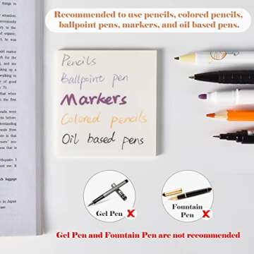 BAYTORY 700 Sheets Transparent Sticky Notes, Clear Waterproof 3 x 3 inch See Through Memo Pad, Self-Adhesive Translucent Writable Index Tabs for Annotating Books, Office & School Study Supplies