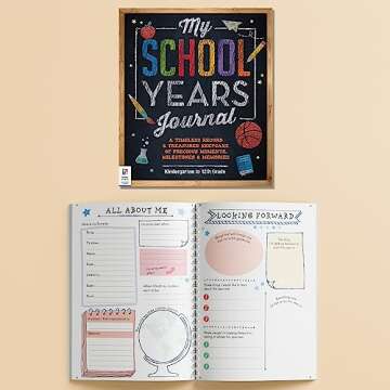 Hinkler: My School Years Journal - Preserve Memories of Children, Kindergarten to Grade 12, Store Certificates & Medals, Comes with Height Chart