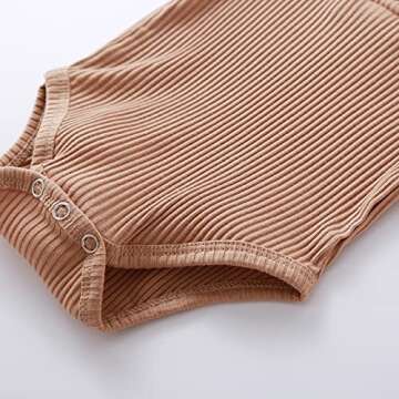 SEVEN YOUNG Newborn Baby Boy Girl Clothes Long Sleeve Knitted Cotton Romper Drawstring Pants Unisex Baby Fall Winter Outfits