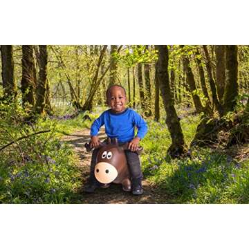 Farm Hoppers Wildlife Hopper Inflatable Toddler Safe Bouncing Moose Plus Pump