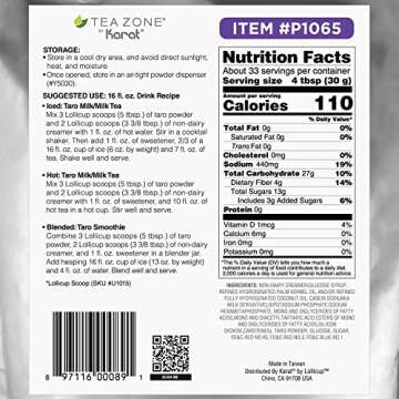 Tea Zone Taro Powder - Non-Dairy Delight 2.2 lb