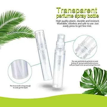 Fandamei 60 Pack Mini Spray Bottles for Travel and More