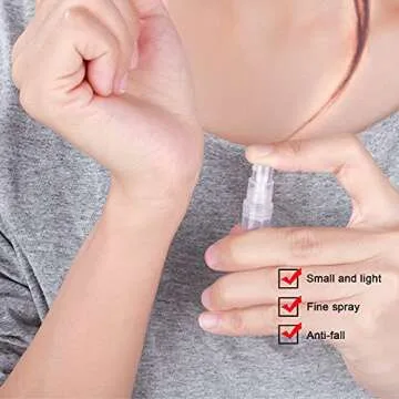 Fandamei 60 Pack Mini Spray Bottles for Travel and More