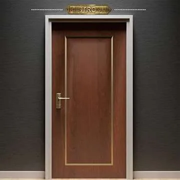 Antique Brass Door Sign for Stylish Home Decor