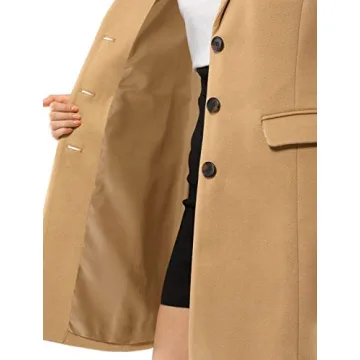 Allegra K Women's Stylish Peacoat for Winter Cold