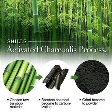 SHILLS Charcoal Mask for Men, Purifying Peel Off Mask, Face Mask Peel Off, Face Mask Deep Clean Pore, Blackhead Remover, 1 Bottle (1.69 fl. oz) and a Brush Set