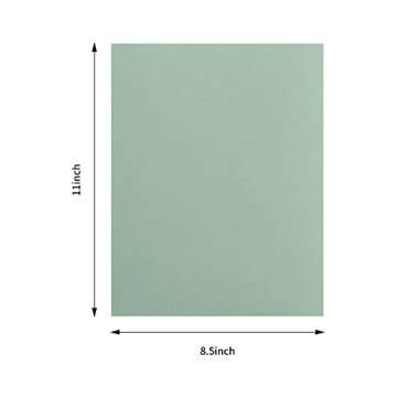 Wishop 20 Sheets Colored Thick Paper Cardstock Blank for DIY Crafts Cards Making, Invitations, Scrap...