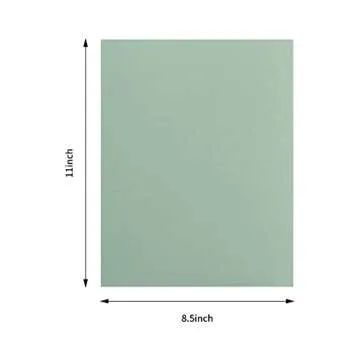 Wishop 20 Sheets Colored Thick Paper Cardstock Blank for DIY Crafts Cards Making, Invitations, Scrap...