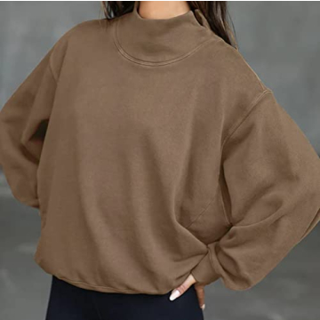 Oversized Fleece Sweatshirt for Women by MISSACTIVER