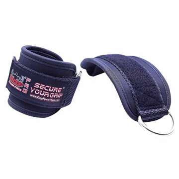 Ankle Straps for Cable Machines Double D-Ring Gym Adjustable Neoprene Premium Cuffs to Enhance Legs Abs & Glutes Kickbacks Workouts Leg Curls Extensions Booty Hip Abductors Exercise for Men & Women