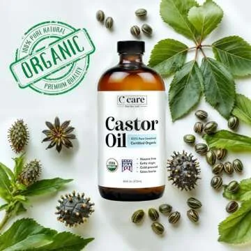 Pure Organic Castor Oil Cold Pressed for Hair and Skin