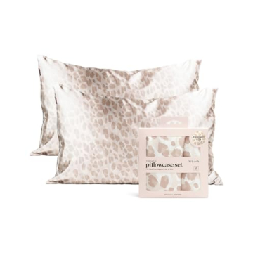 Luxury Kitsch Satin Pillowcase Set - 2 Pack, Cooling, Hair & Skin Care