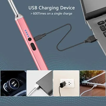 MEIRUBY Electric Candle Lighter USB Rechargeable Windproof