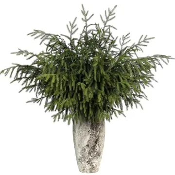 FOTEEWL 36" Norfolk Pine Branches - Artificial Christmas Greenery for Home Decor