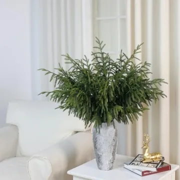 Real Touch Norfolk Pine Branches for Perfect Holiday Decor