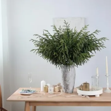 Real Touch Norfolk Pine Branches for Perfect Holiday Decor