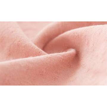 Niyage Baby Toddler Girls Cotton Flutter Sleeve Pleated Tunic Dress Swing Casual Playwear Pink 100