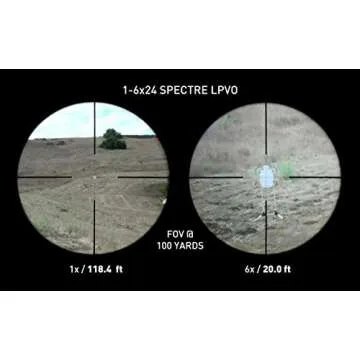 Monstrum Spectre 1-6x24 LPVO Rifle Scope for Precision Shooting