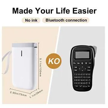 NIIMBOT D11 Portable Wireless Label Maker for Home