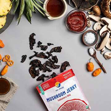 EAT THE CHANGE Mushroom Jerky Variety Pack | 150 Calories