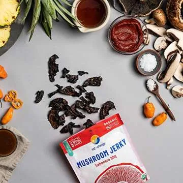 EAT THE CHANGE Mushroom Jerky Variety Pack | 150 Calories