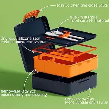 Fimibuke Kids Bento Lunch Box Set with 4 Compartments, Insulated lunch Bag, Stainless Steel Insulated Water Bottle, Ice Pack & Utensils + 12 OZ Insulated Kids Food Jar for School Toddler Girls Boys