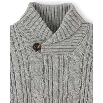 Shop Boys and Toddler Long Sleeve Cable Knit Sweater