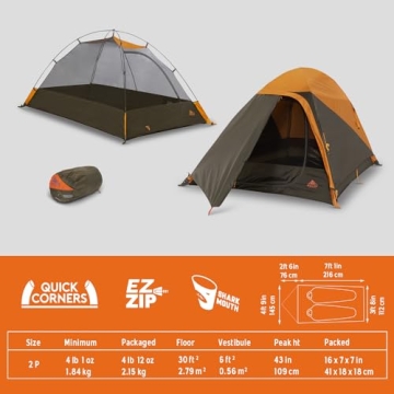 Kelty Grand Mesa 2P Tent – Lightweight Camping Easily