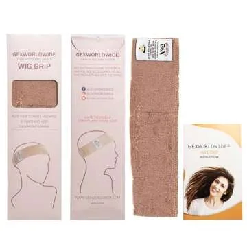 gexworldwide GEX Beauty Flexible Velvet Wig Grip Scarf Head Hair Band Wig Band Adjustable Fastern (Nude)