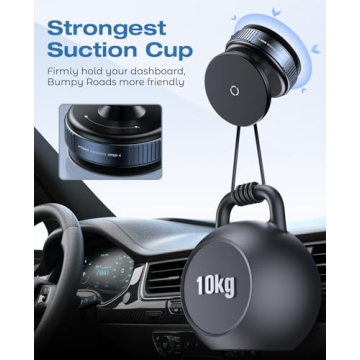 NIYEVN Magnetic Phone Mount 360° Rotation Strong Suction