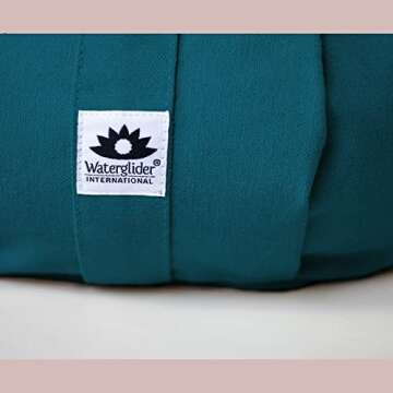 Waterglider International Meditation Cushion (Twilight Blue) Round, Buckwheat Husk Filled, Floor Pillow or Cushions, Yoga Seat, Zafu, Made in the USA