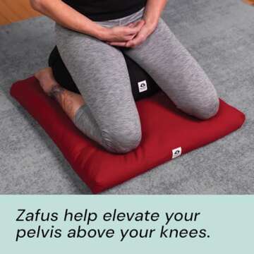 Waterglider International Meditation Cushion (Twilight Blue) Round, Buckwheat Husk Filled, Floor Pillow or Cushions, Yoga Seat, Zafu, Made in the USA