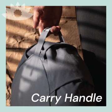 Waterglider International Meditation Cushion (Twilight Blue) Round, Buckwheat Husk Filled, Floor Pillow or Cushions, Yoga Seat, Zafu, Made in the USA